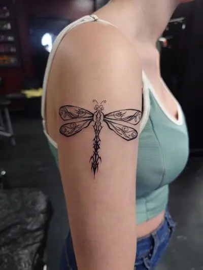 Dotwork and blackwork tattoo by Liz Kuzmin at Requiem Tattoo Shropshire, portfolio piece 2